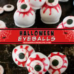 Two pictures of Halloween eyeballs collaged with a red text box.