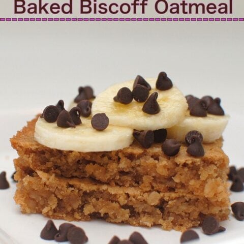 Baked Biscoff Oatmeal