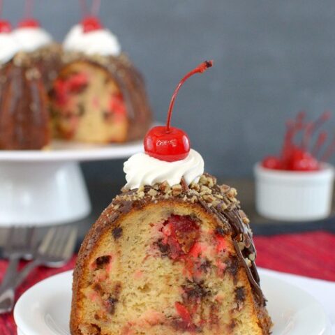 Banana Split Bundt Cake