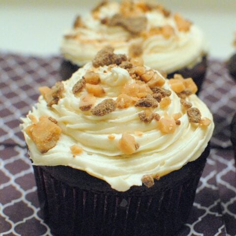 Chocolate Butterscotch Cupcakes