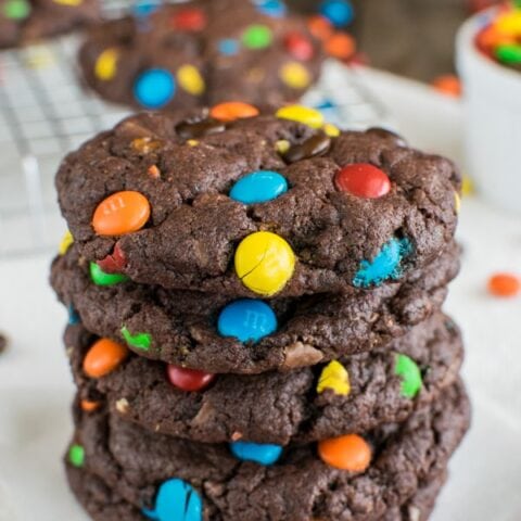 Chocolate M&M Cookies Recipe