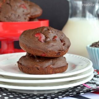 Chocolate Cherry Muffin Tops