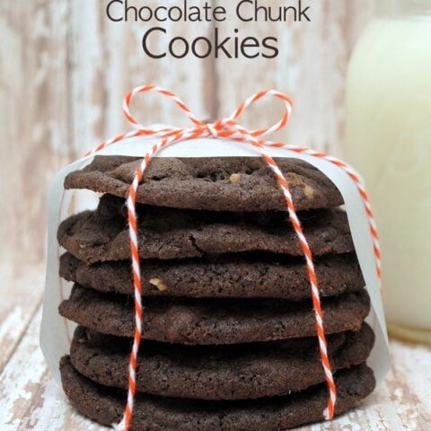 Double Chocolate Chunk Cookies Recipe