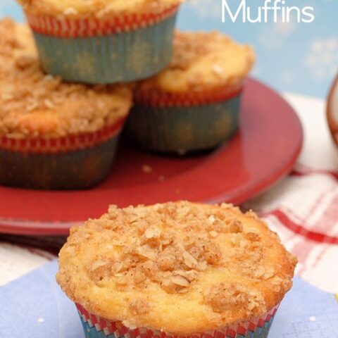 Eggnog Crumble Muffins