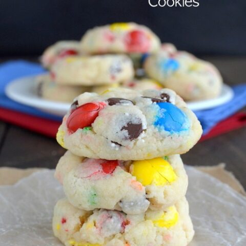 Funfetti Birthday Cake M&M Cookies