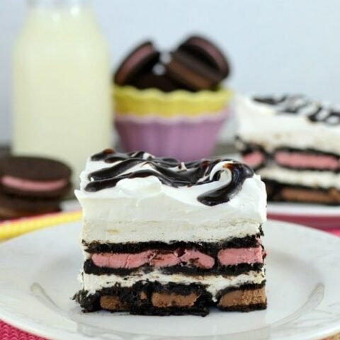 Oreo Banana Split Ice Box Cake