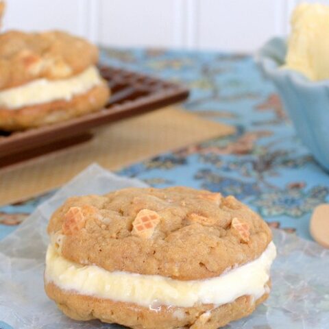 Peanut Butter Kit Kat Ice Cream Sandwiches