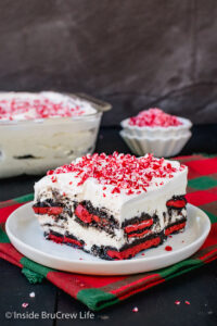 Peppermint Oreo Icebox Cake - Inside BruCrew Life