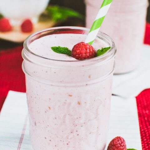 Skinny Raspberry Mint Smoothie