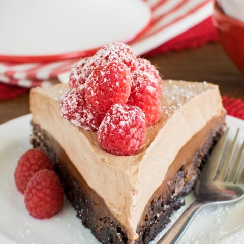 Raspberry Nutella Brownie Cake