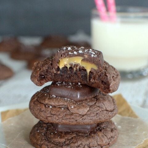 Salted Caramel Brownie Cookies