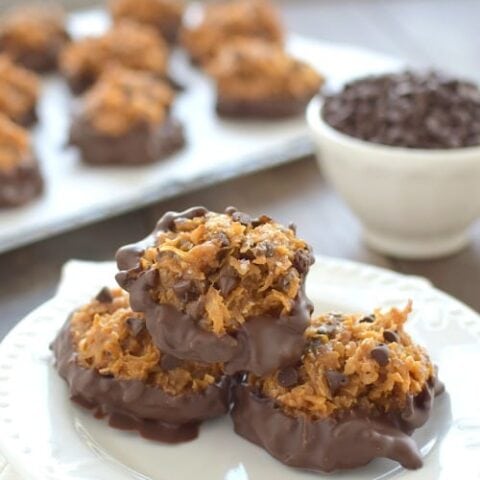 Salted Caramel Chocolate Chip Macaroons