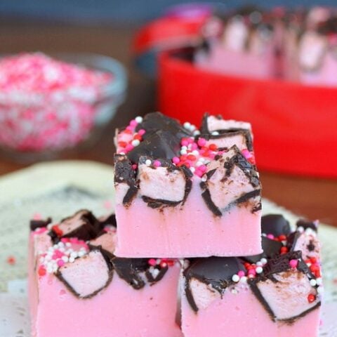 Strawberry 3 Musketeers Fudge