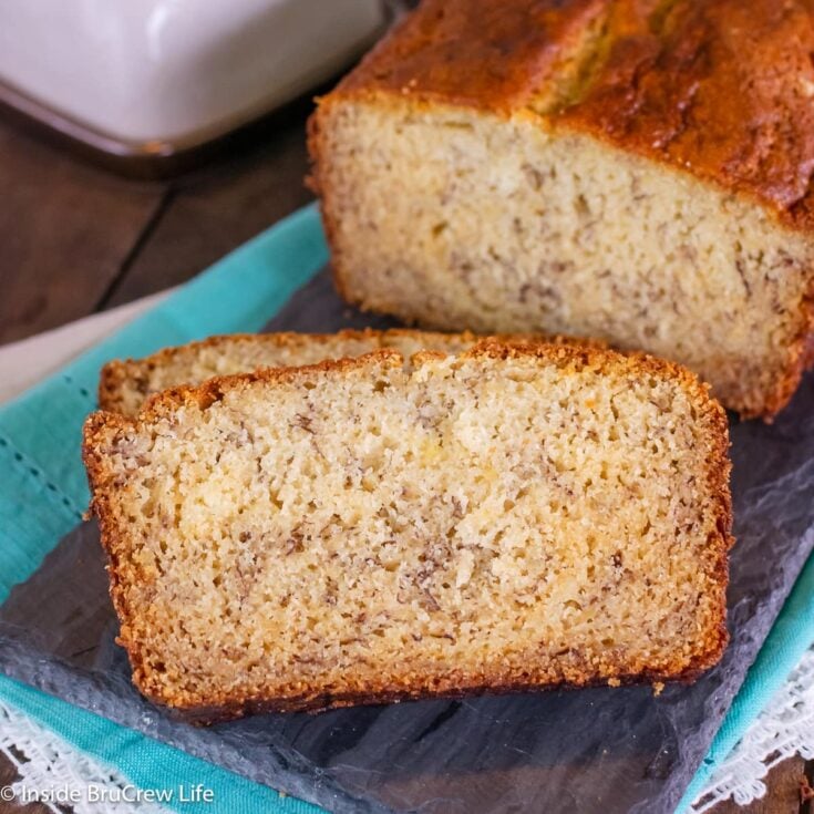 The Best Moist Sour Cream Banana Bread Recipe - Inside BruCrew Life