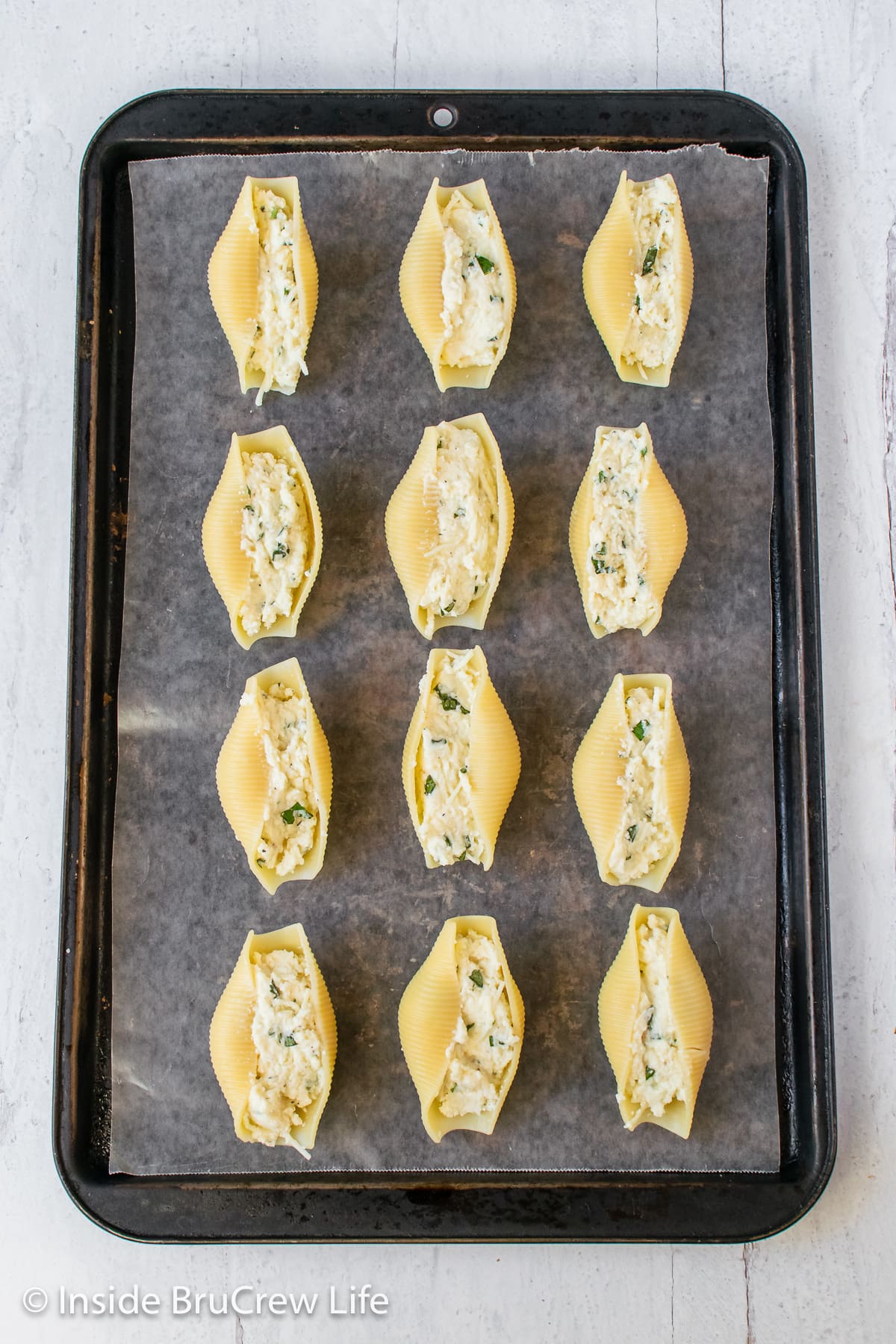 Stuffed Shells with Greens - Brooklyn Supper