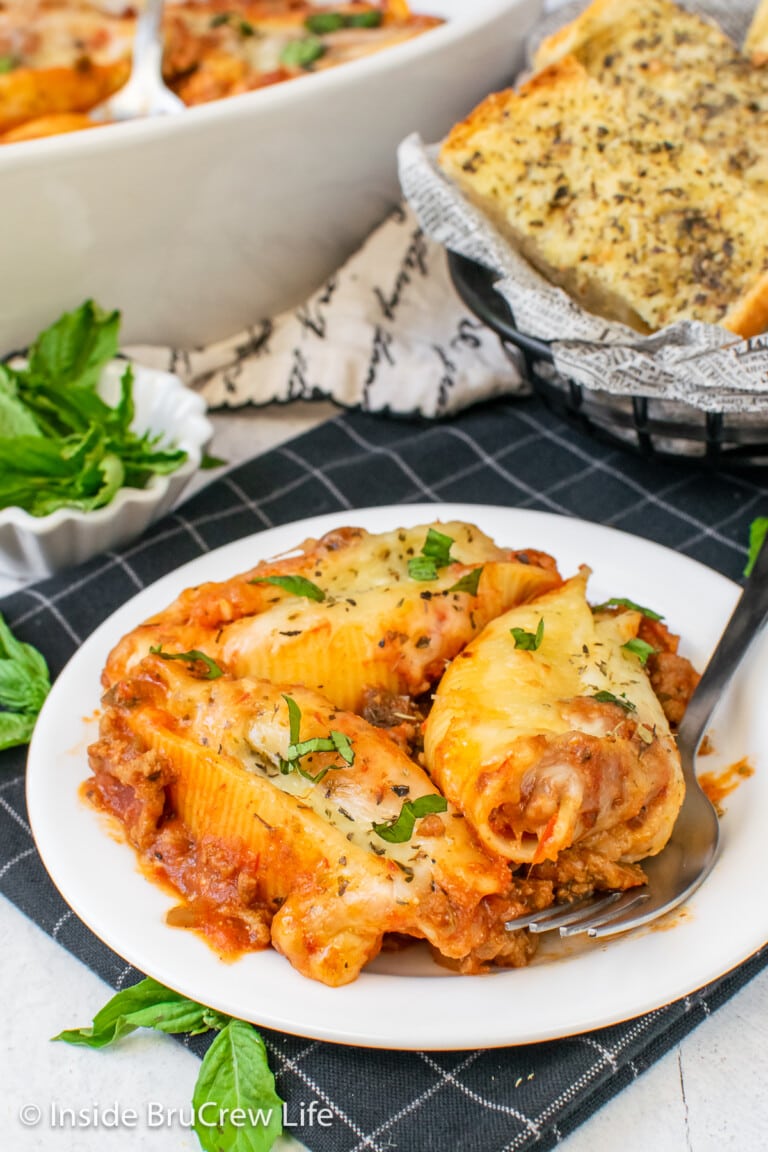 Stuffed Shells with Meat - Inside BruCrew Life