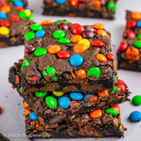 M&M Brownies Recipe - Inside BruCrew Life