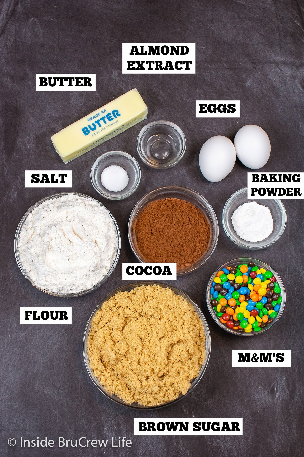 M&M Brownies Recipe - Inside BruCrew Life