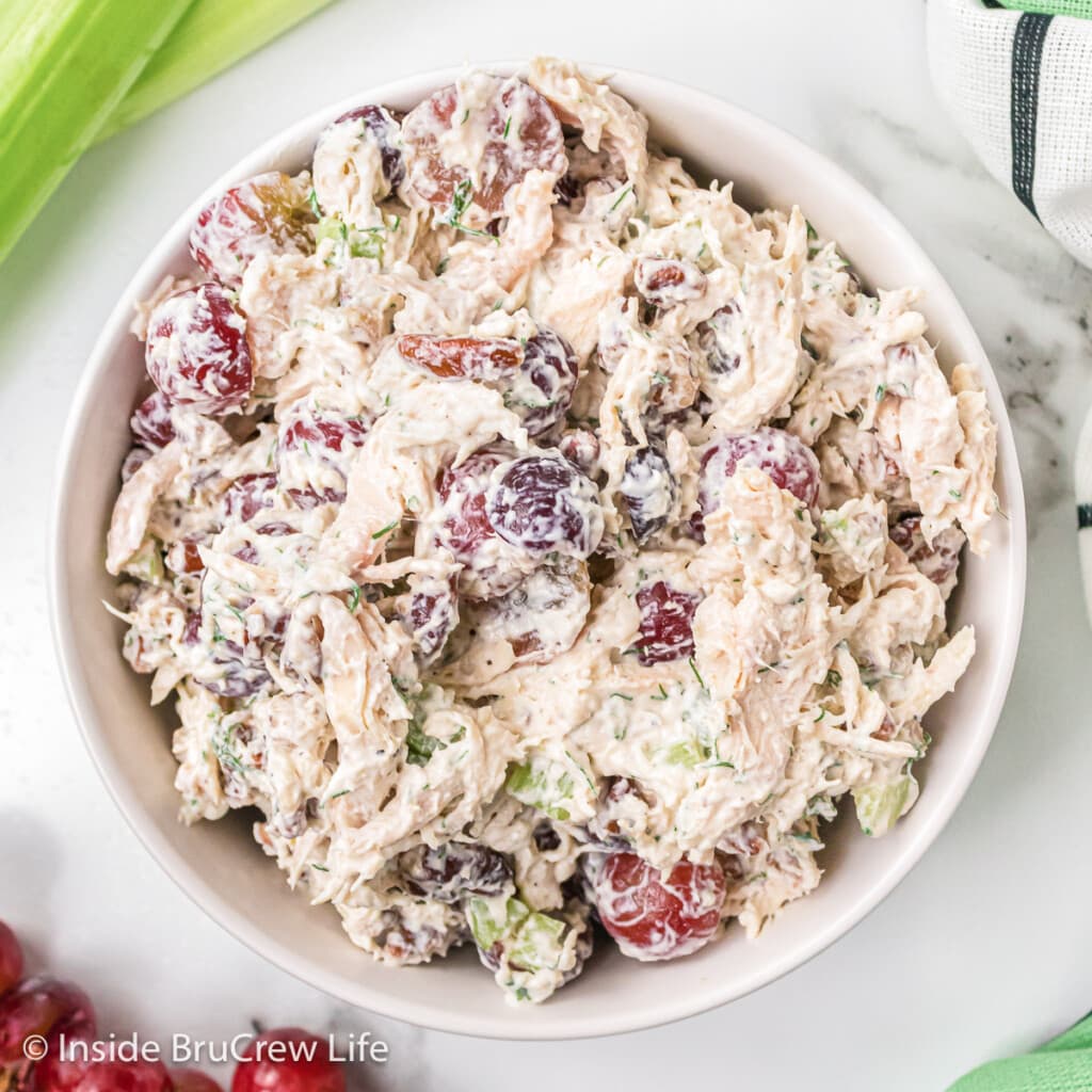 Chicken Salad Recipe with Grapes - Inside BruCrew Life