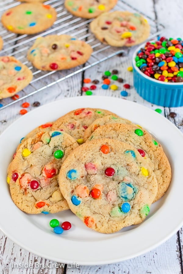 Best Chewy M&M Cookies Recipe - Inside BruCrew Life