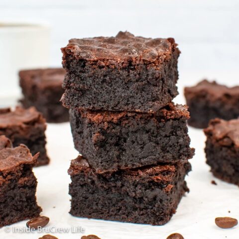 Dark Chocolate Espresso Brownies - Inside BruCrew Life