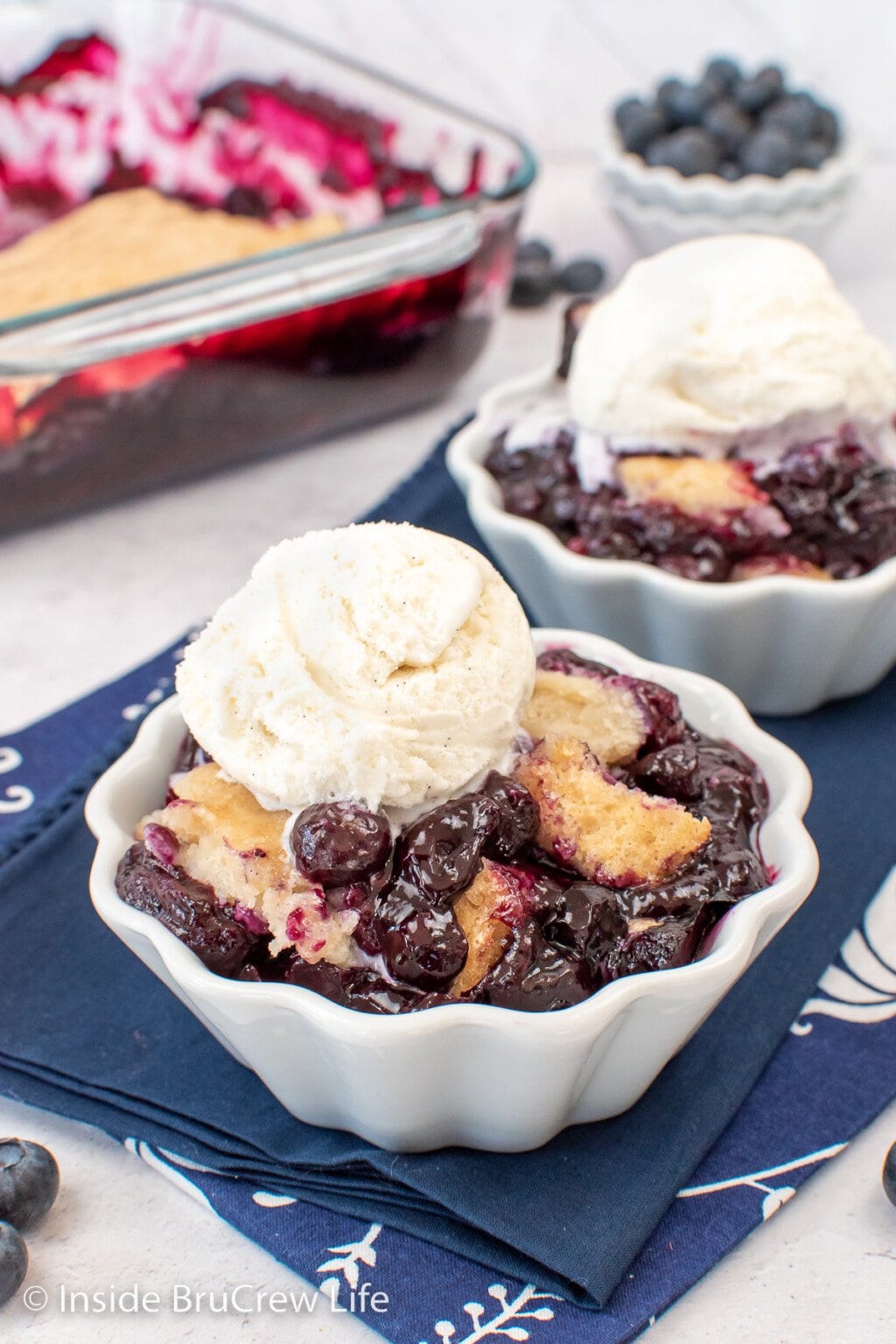 Bisquick Blueberry Cobbler - Inside BruCrew Life