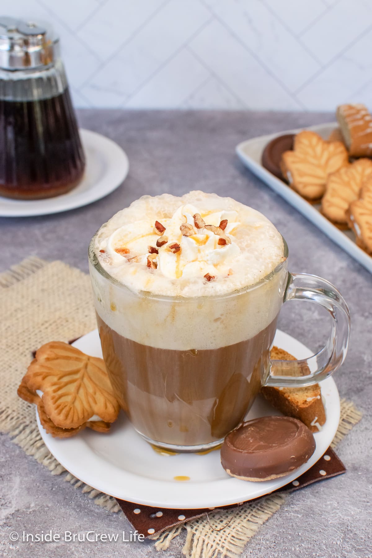 Iced Maple Latte with Real Maple Syrup - The Hint of Rosemary