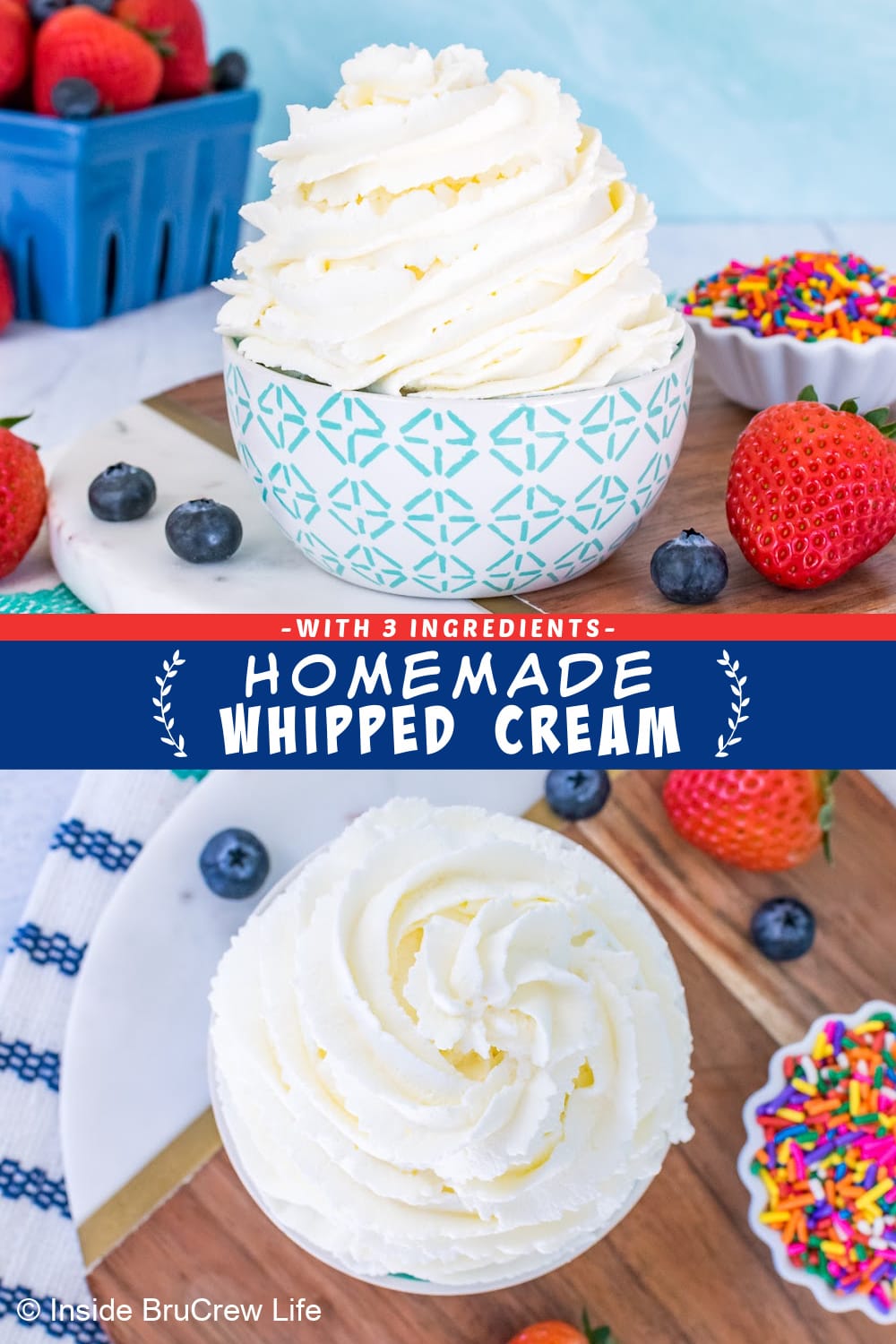 How To Make Homemade Whipped Cream Recipe Inside BruCrew Life