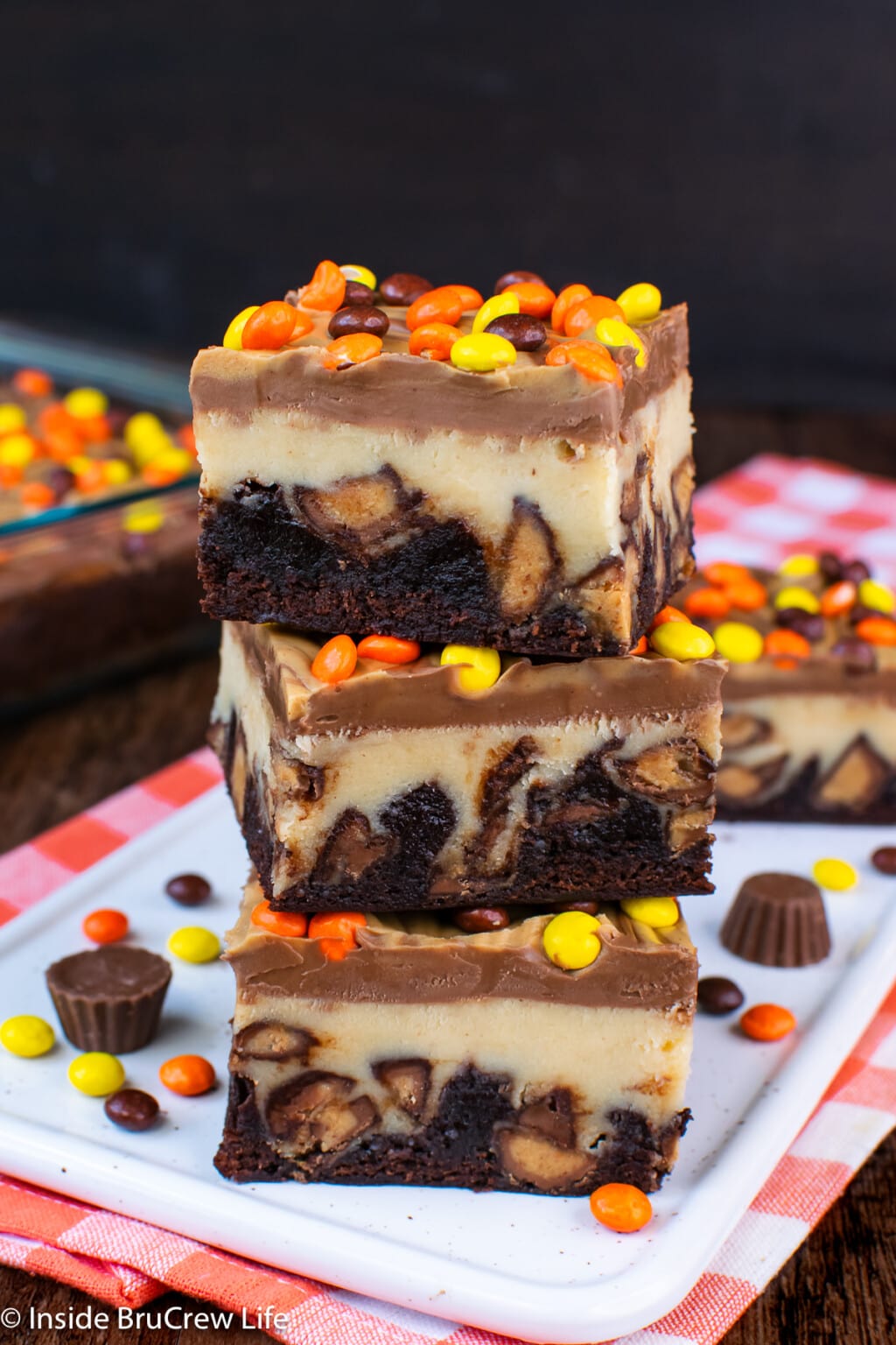 Reese's Peanut Butter Cheesecake Brownies Recipe - Inside BruCrew Life