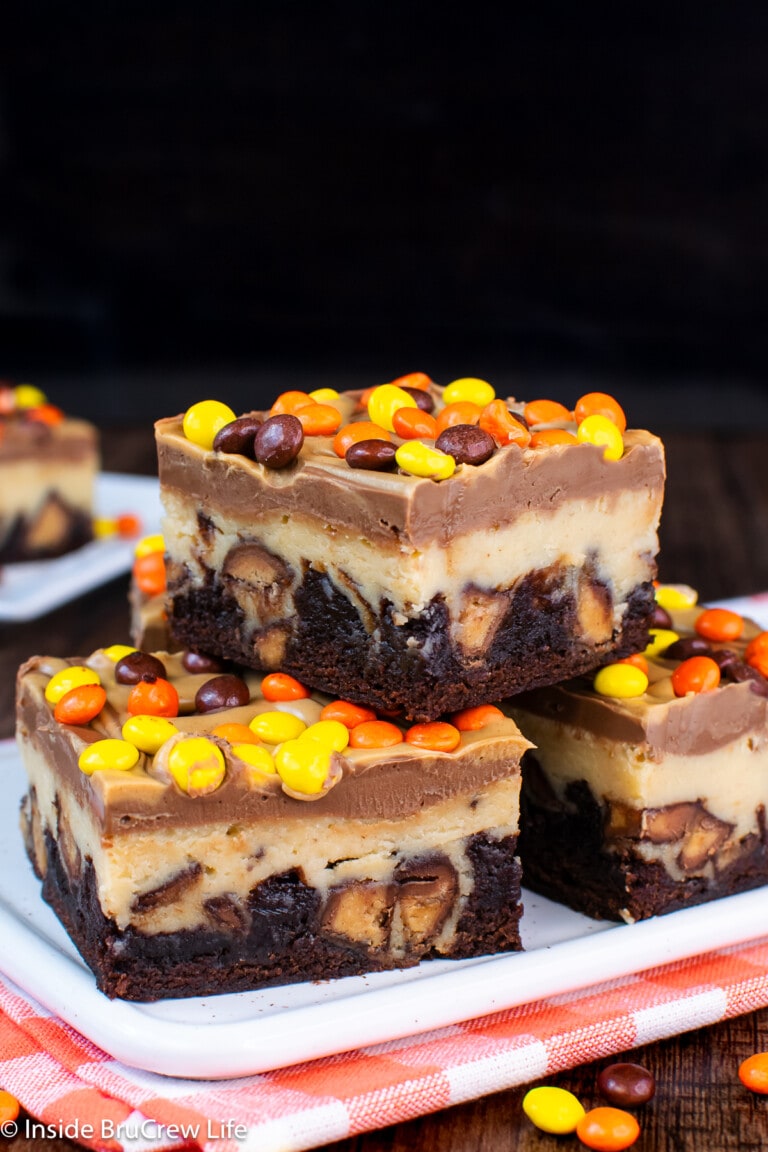 Reese's Peanut Butter Cheesecake Brownies Recipe - Inside BruCrew Life