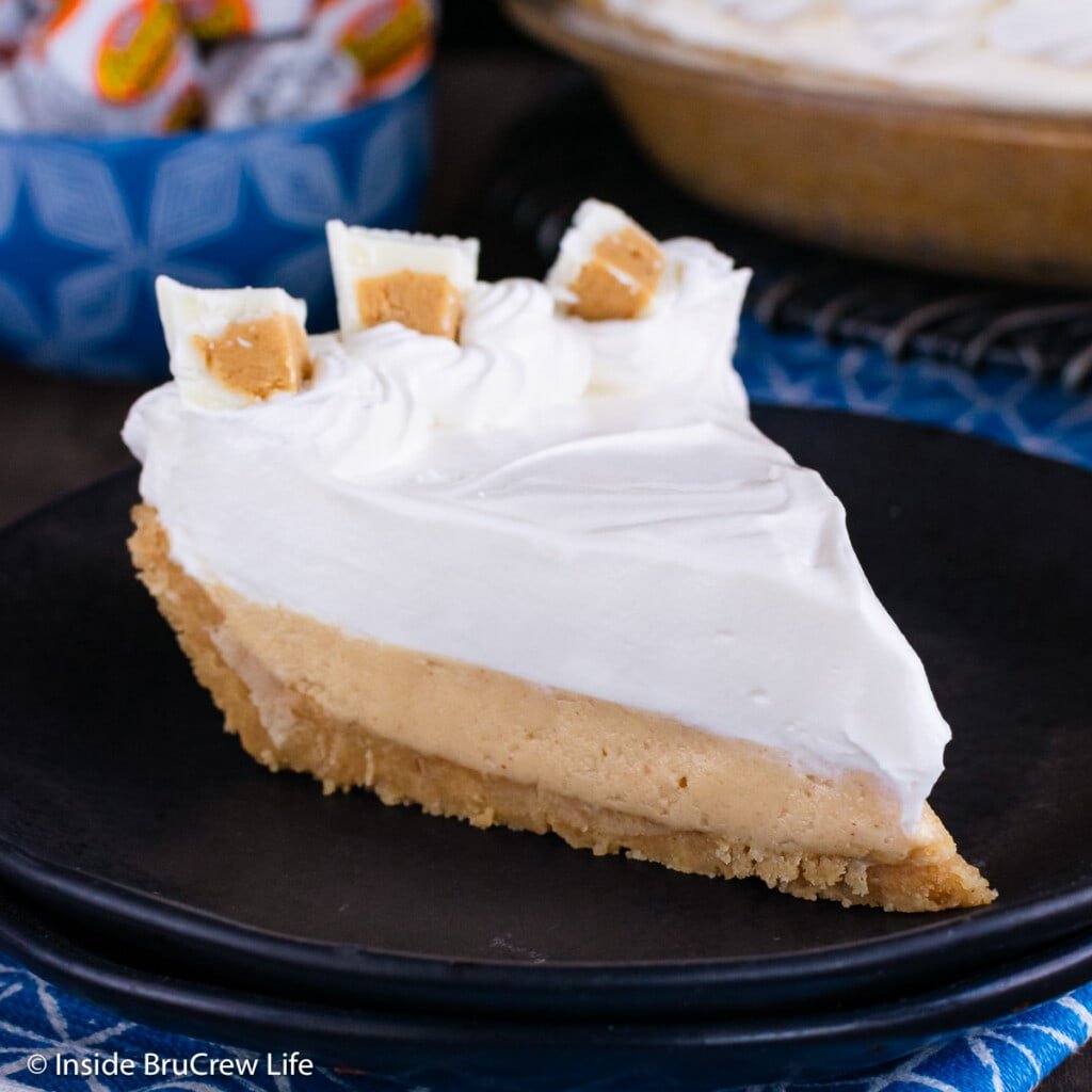 Easy No Bake Peanut Butter Pudding Pie Recipe Inside BruCrew Life