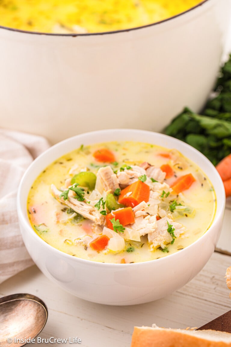 Leftover Turkey and Rice Soup Recipe Inside BruCrew Life