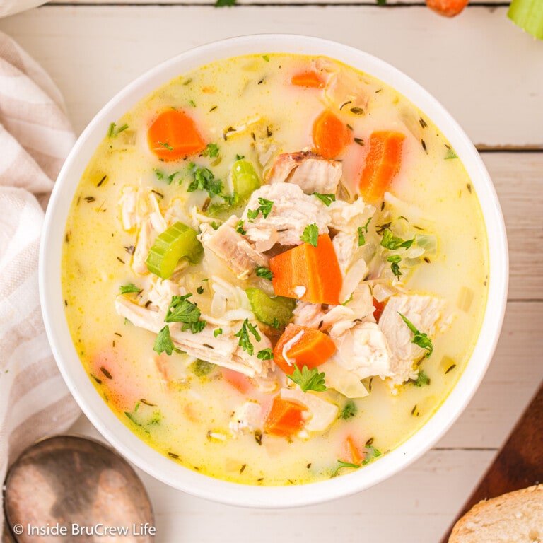 Leftover Turkey and Rice Soup Recipe - Inside BruCrew Life