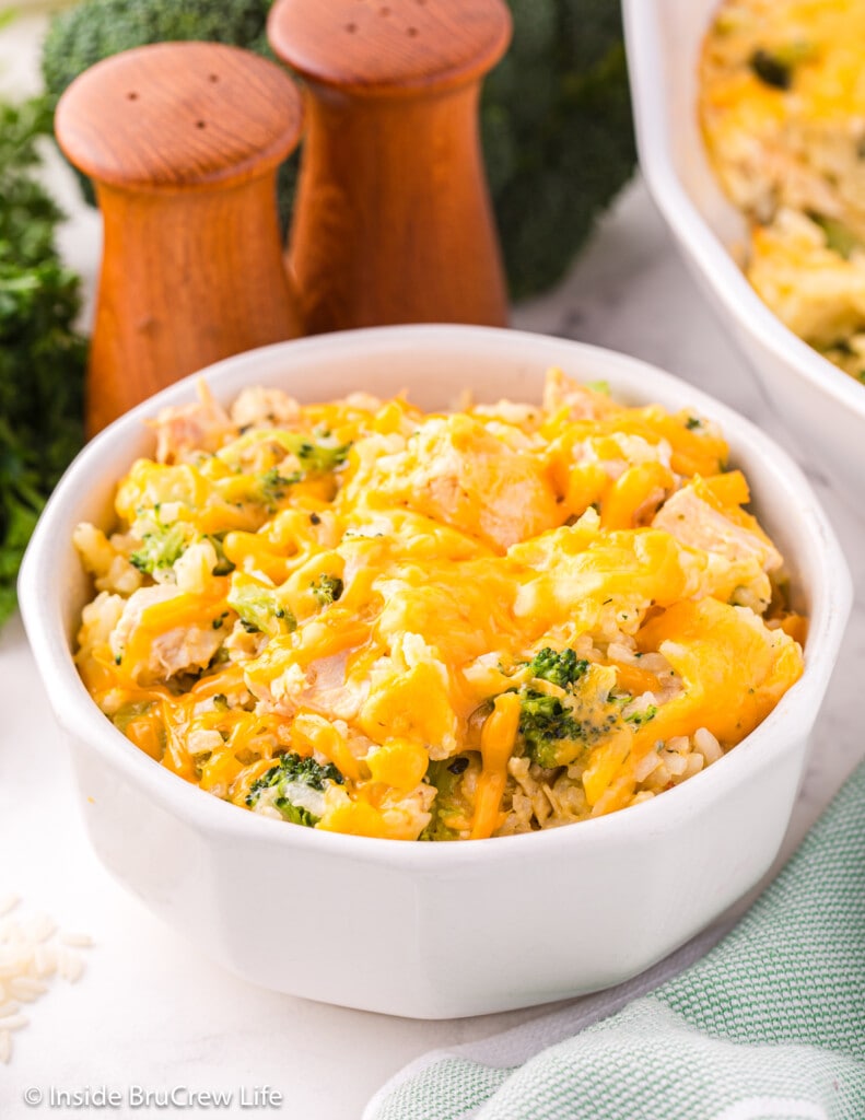 Cheesy Chicken And Rice Casserole - Inside Brucrew Life