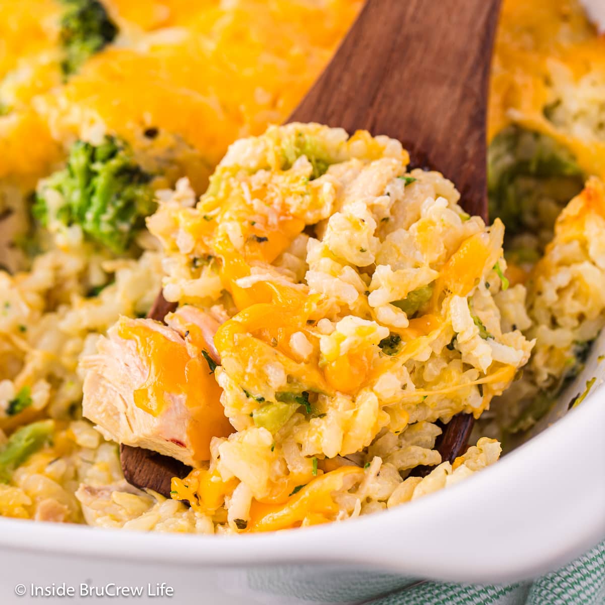 Cheesy Chicken and Rice Casserole Inside BruCrew Life