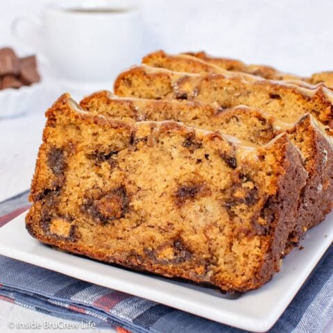 Reese's Peanut Butter Cup Banana Bread - Inside BruCrew Life