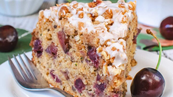 Cherry Zucchini Coffee Cake - Inside BruCrew Life