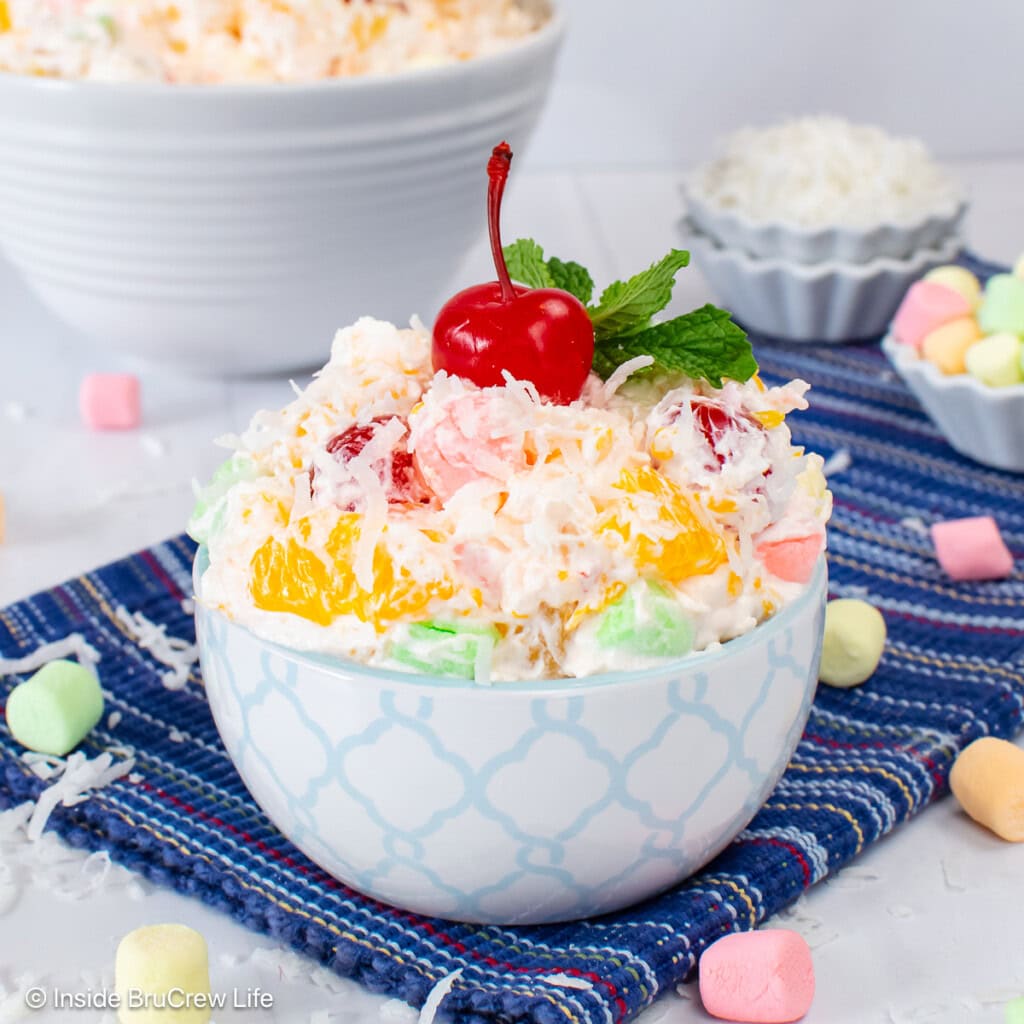 Easy Ambrosia Fruit Salad With Cool Whip Inside Brucrew Life