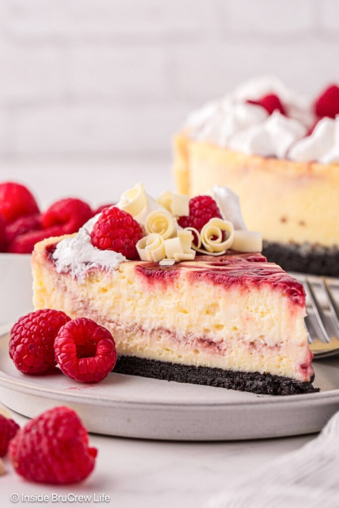 White Chocolate Raspberry Cheesecake | Inside BruCrew Life