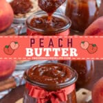 Pinterest image for Peach Butter.